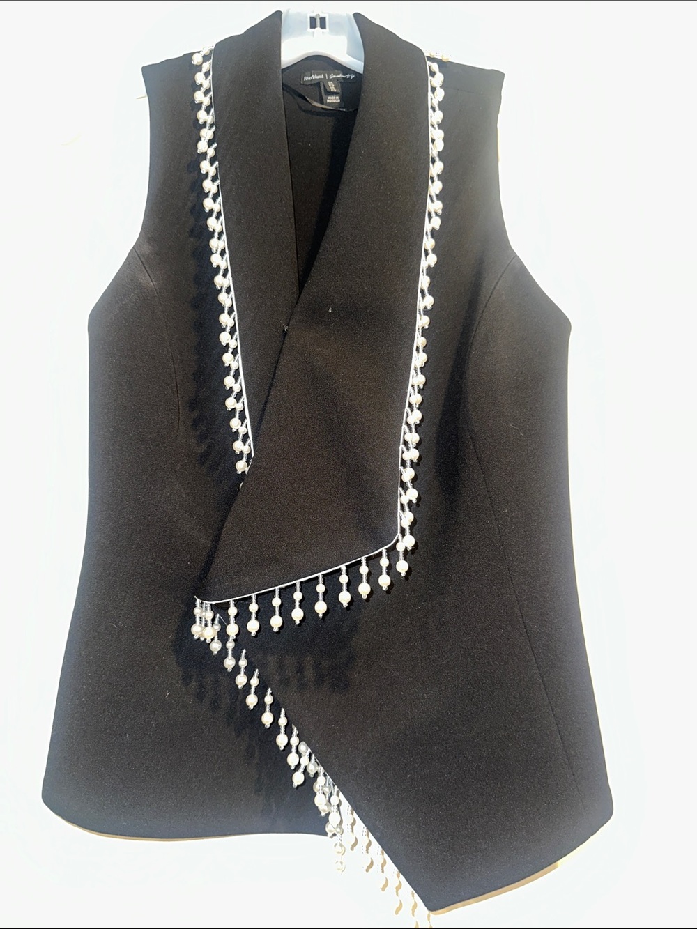 River Island Black Embellished Vest and Trousers- As Seen in Le Catch